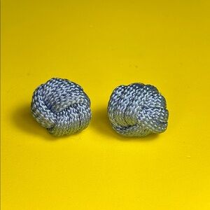 Vintage Sailor Knott or Monkey Fist Clip On Earrings